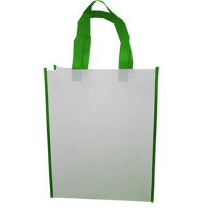 Non Woven Horizontal Bag Side Panel Green