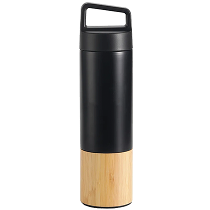 Bamboo Vaccum Insulated Stainless Steel Bottle