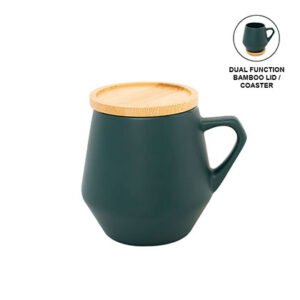 Ceramic Mug With Bamboo Lid
