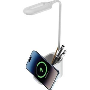 Desk Lamp,Wireless Charger & Pen Holder